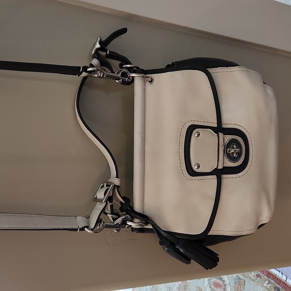 Coach Legacy Archival Two-Tone Willis Convertible Bag Chalk White Marine: Bag